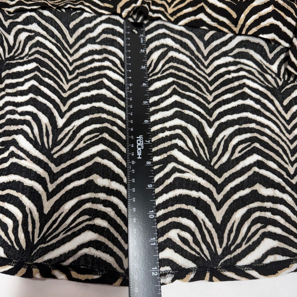 Vintage Jaclyn Smith Zebra Print High-Low Rayon Maxi Skirt XXL NWT Animal Print - Picture 11 of 11